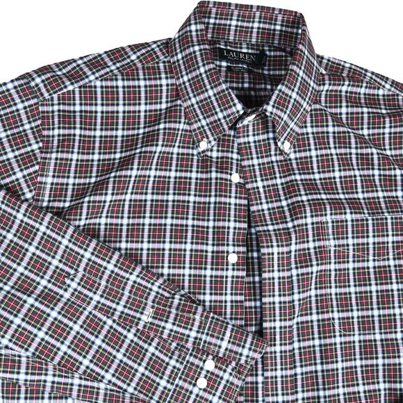 Polo Ralph Lauren Men's Long Sleeve Button Down Dress Shirt Blue 17 34 /35 Tee - Picture 1 of 8